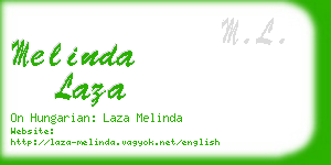 melinda laza business card